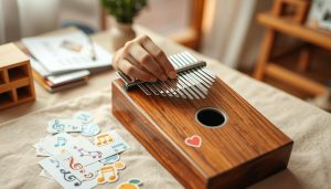 Placement des autocollants sur kalimba : méthode rapide sans se tromper