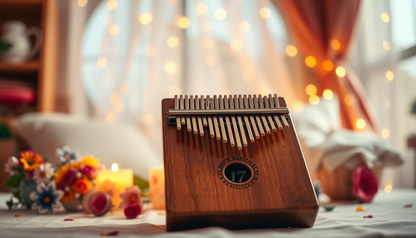 Partition kalimba Joyeux anniversaire : version 17 lames facile